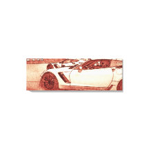 C7R Corvette Z06 2016 Croquis en rouge chaud