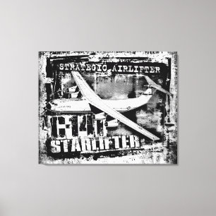 Toile C-141 Starlifter Stretched Canvas Print