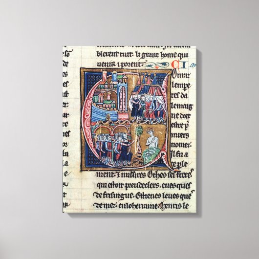 Toile 'C' initial historique représentant Conrad III (Recto)