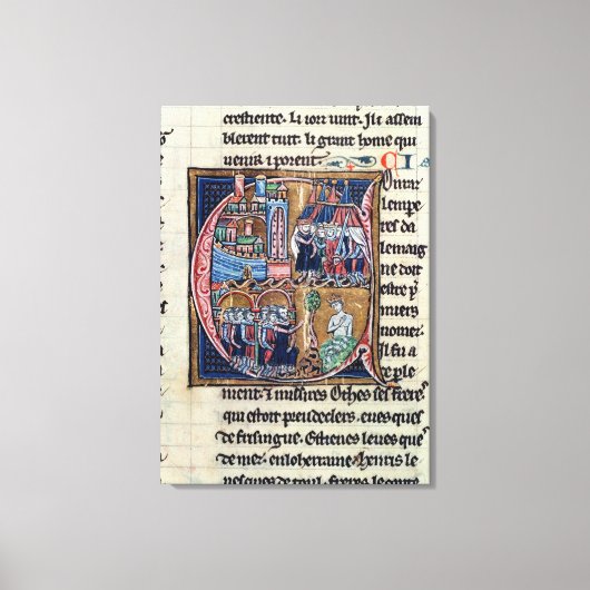 Toile 'C' initial historique représentant Conrad III (Recto)