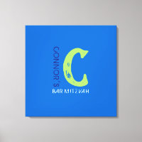 C Monogramme - Carte d'inscription du Bat mitzvah 