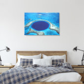 Toile CA, Belize. Vue aérienne du trou bleu (diamètre (Insitu(Chambre))