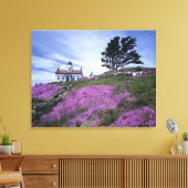 Toile CA, Crescent City, phare de Battery Point avec (Insitu(Salon))