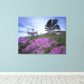 Toile CA, Crescent City, phare de Battery Point avec (Insitu (Plancher de Bois))