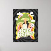 Toile Ça devient mieux | Personnalisation de Good Vibes  (Recto)