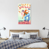 Toile Ça Me Frappe, Cartoon Man Bowling (Insitu(Chambre))