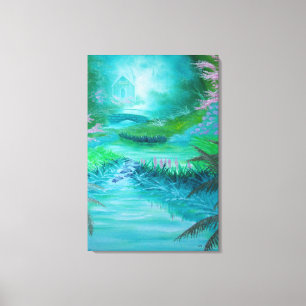 Toile Cabane dans les Bois