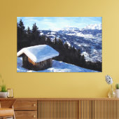 Toile Cabane de montagne à neige (Insitu(Salon))