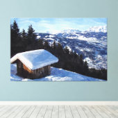 Toile Cabane de montagne à neige (Insitu (Plancher de Bois))