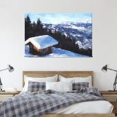 Toile Cabane de montagne à neige (Insitu(Chambre))
