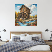 Toile Cabane en rondins à roue à aubes (Insitu(Chambre))