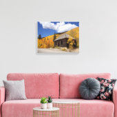 Toile Cabane rustique dans les bois dorés (Insitu(Salon))