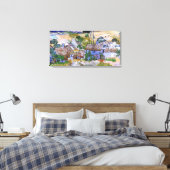Toile Cabanes à toit de chaume par Vincent van Gogh (Insitu(Chambre))