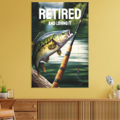 Toile Cabine à la retraite de la pêche achigan de lac à  (Insitu(Salon))