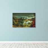 Toile Cabine au bord du lac (Insitu (Plancher de Bois))