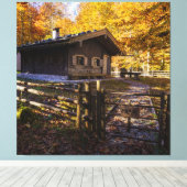 Toile Cabine De Journal Dans La Bois (Insitu (Plancher de Bois))