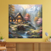 Toile Cabine de montagne dans les bois (Insitu(Salon))