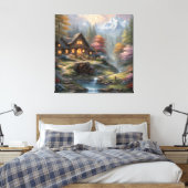 Toile Cabine de montagne dans les bois (Insitu(Chambre))