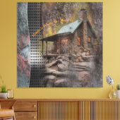 Toile Cabine de pierre de famille rustique (Insitu(Salon))