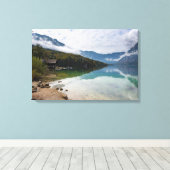 Toile Cabine le long du lac Bohinj en Slovénie (Insitu (Plancher de Bois))