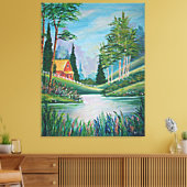 Toile Cabine par la peinture à l'huile de courant (Insitu(Salon))