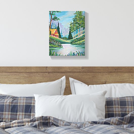 Toile Cabine par Stream Fine Art Peinture 8x10 (Insitu(Chambre))