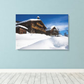 Toile Cabines traditionnels en bois de neige (Insitu (Plancher de Bois))