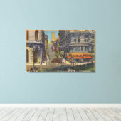 Toile Câbles sur le marché et Powell Street (Insitu (Plancher de Bois))