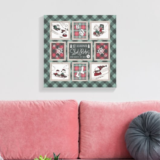 Toile cacahuètes | Ancien Motif de traîneau (Insitu(Salon))