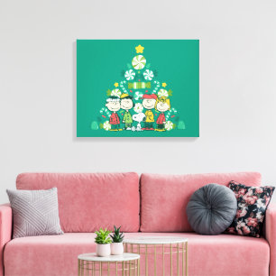 Toile cacahuètes   Arbre de Noël de menthe poivrée