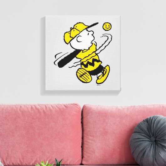 Toile cacahuètes | Charlie Brown à Bat (Insitu(Salon))