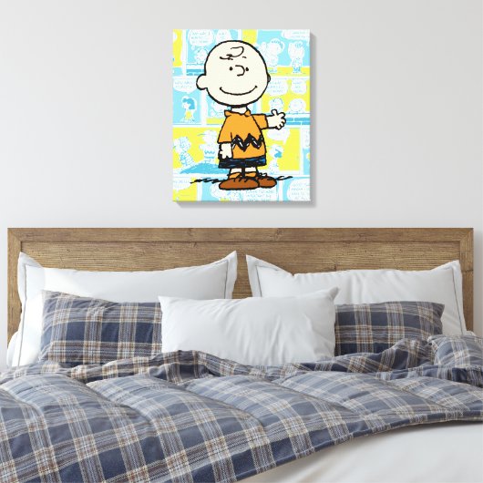 Toile cacahuètes | Charlie Brown Motif de bande dessinée (Insitu(Chambre))