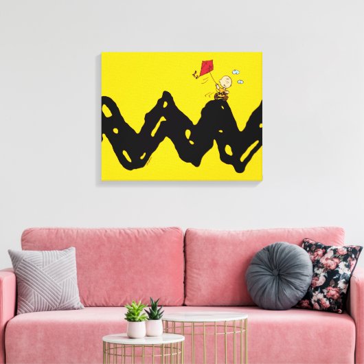 Toile cacahuètes | Charlie Brown volant Kite (Insitu(Salon))