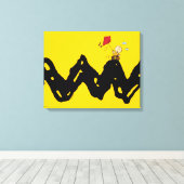 Toile cacahuètes | Charlie Brown volant Kite (Insitu (Plancher de Bois))