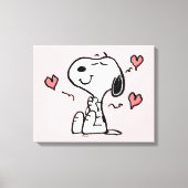 Toile cacahuètes | Coeurs de snoopy (Recto)