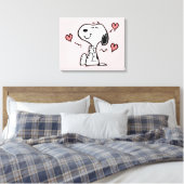 Toile cacahuètes | Coeurs de snoopy (Insitu(Chambre))