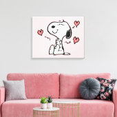 Toile cacahuètes | Coeurs de snoopy (Insitu(Salon))