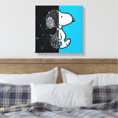 Toile cacahuètes | Conception géométrique Snoopy (Insitu(Chambre))