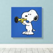 Toile cacahuètes | Joueur de trompette Snoopy (Insitu (Plancher de Bois))