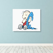 Toile cacahuètes | Linus et sa couverture (Insitu (Plancher de Bois))