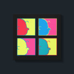 Toile cacahuètes | Pop Art Charlie Brown<br><div class="desc">Découvrez ce style pop art coloré Peanuts design avec Charlie Brown.</div>