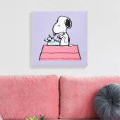 Toile cacahuètes | Snoopy à la machine à écrire (Insitu(Salon))