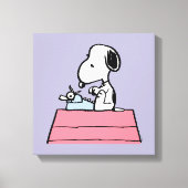 Toile cacahuètes | Snoopy à la machine à écrire (Recto)