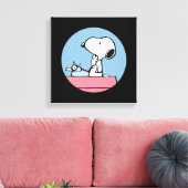 Toile cacahuètes | Snoopy à la machine à écrire (Insitu(Salon))