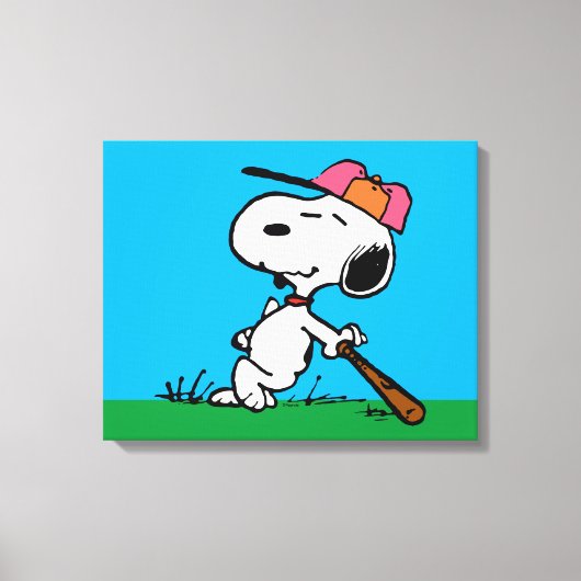 Toile cacahuètes | Snoopy at Bat (Recto)
