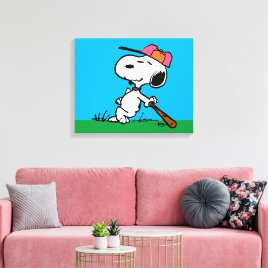 Toile cacahuètes | Snoopy at Bat (Insitu(Salon))
