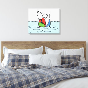 Toile cacahuètes   Snoopy Beach Ball Beach