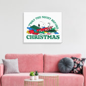Toile cacahuètes | Snoopy 'C'était la nuit avant Noël (Insitu(Salon))