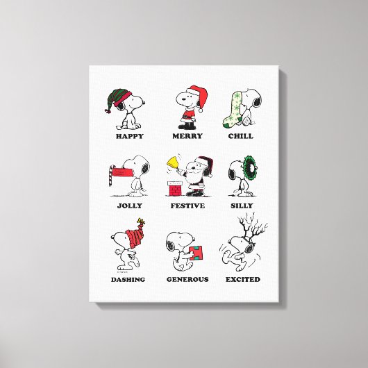 Toile cacahuètes | Snoopy Christmas Holiday Moods (Recto)