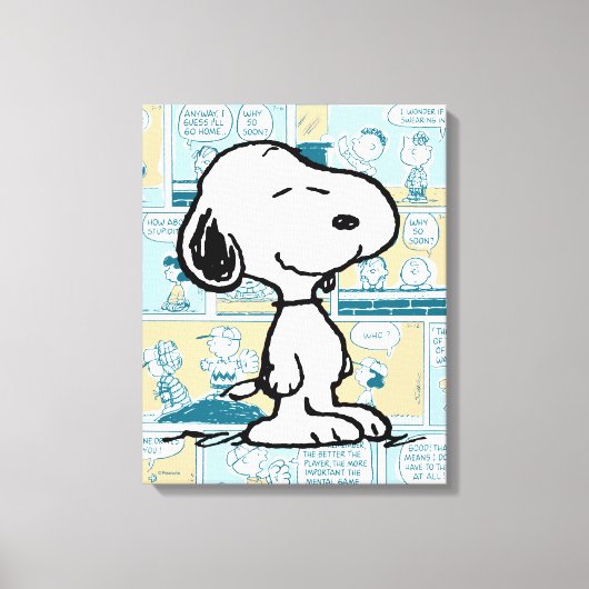 Toile cacahuètes | Snoopy Comic Motif (Recto)